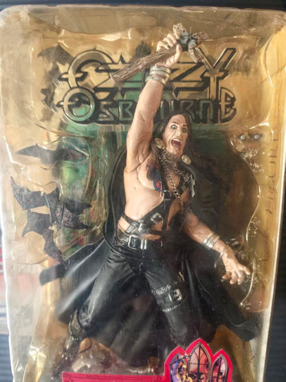 Ozzy Osbourne Diorama Action Figure 2003  Toys Factory Sealed Rare Collectible Statue Model Slightly Yellow For Hobby Collectors