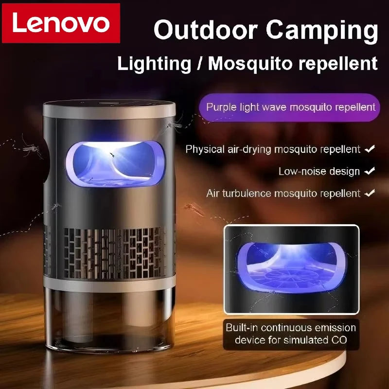 Lenovo Mosquito Light Wireless Electric Silent Type-C Rechargeable Inhalable Trapping Mosquito Killers Outdoor Camping Household