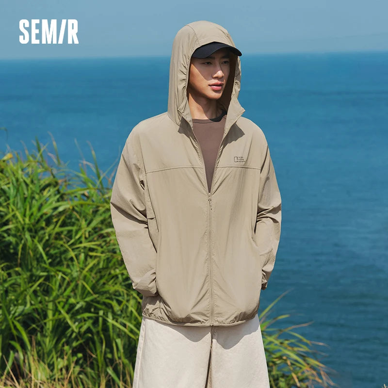 Semir Mens UV Jacket 2026 Hooded Cool Feeling Tops Couple Style Regular Shoulder Casual Fashion Soft Daily Wear