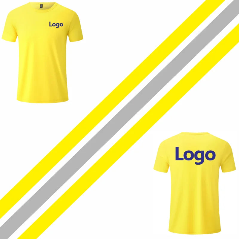 Quick-Drying Breathable Sports T Shirt Custom Logo Embroidery Printed Personal Group Design Photo Summer Men And Women Tops