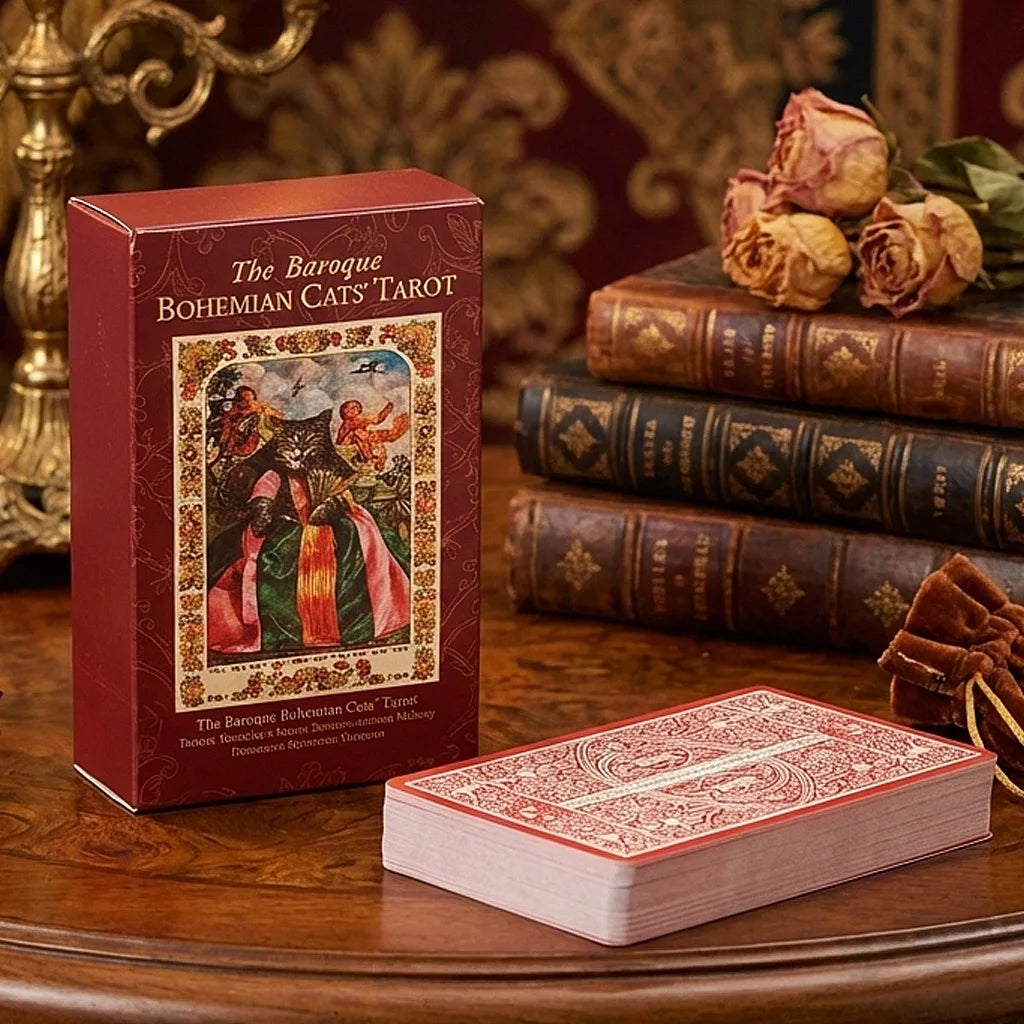 The Baroque Bohemian Cats' Tarot Deck 78 Cards Baroque Cat Art Tarot Cards For Divination Oracle Deck For Cat Lovers