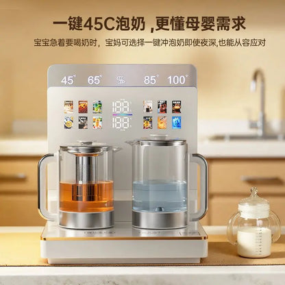 Water dispenser, home tea bar machine, health pot, milk frother, desktop high-end dual heating dual-use, direct drinking