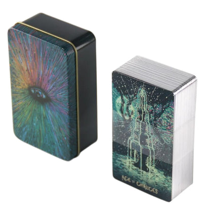 Beginner-Friendly Oracle Cards with Metal Tin Box, Self-Exploration & Party Game Cards, Perfect Gift for All Occasions