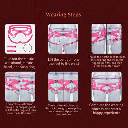 SMMQ Seaxy Men Adjustable Elastic Belt Chastity Cage Support Strap BDSM Underwear For Sissy Adult Game Accessories 18+