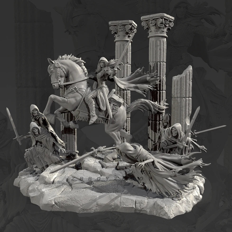 The height of man 38mm 50mm 75mm Resin soldier model kits Self assembling and coloring（3D Printing ）TD-7624/3D