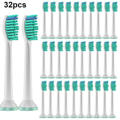4-36 Pcs Replacement Toothbrush Heads Compatible with Philips Electric Brush Head 1100 2100 4100 4300 5100 5300 6100 6500 etc