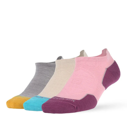 ZEALWOOD Marathon Running Socks, Men's Women's Outdoor Merino Wool Sports Compression Socks Breathable Cushion Cycling 1/3 Pairs