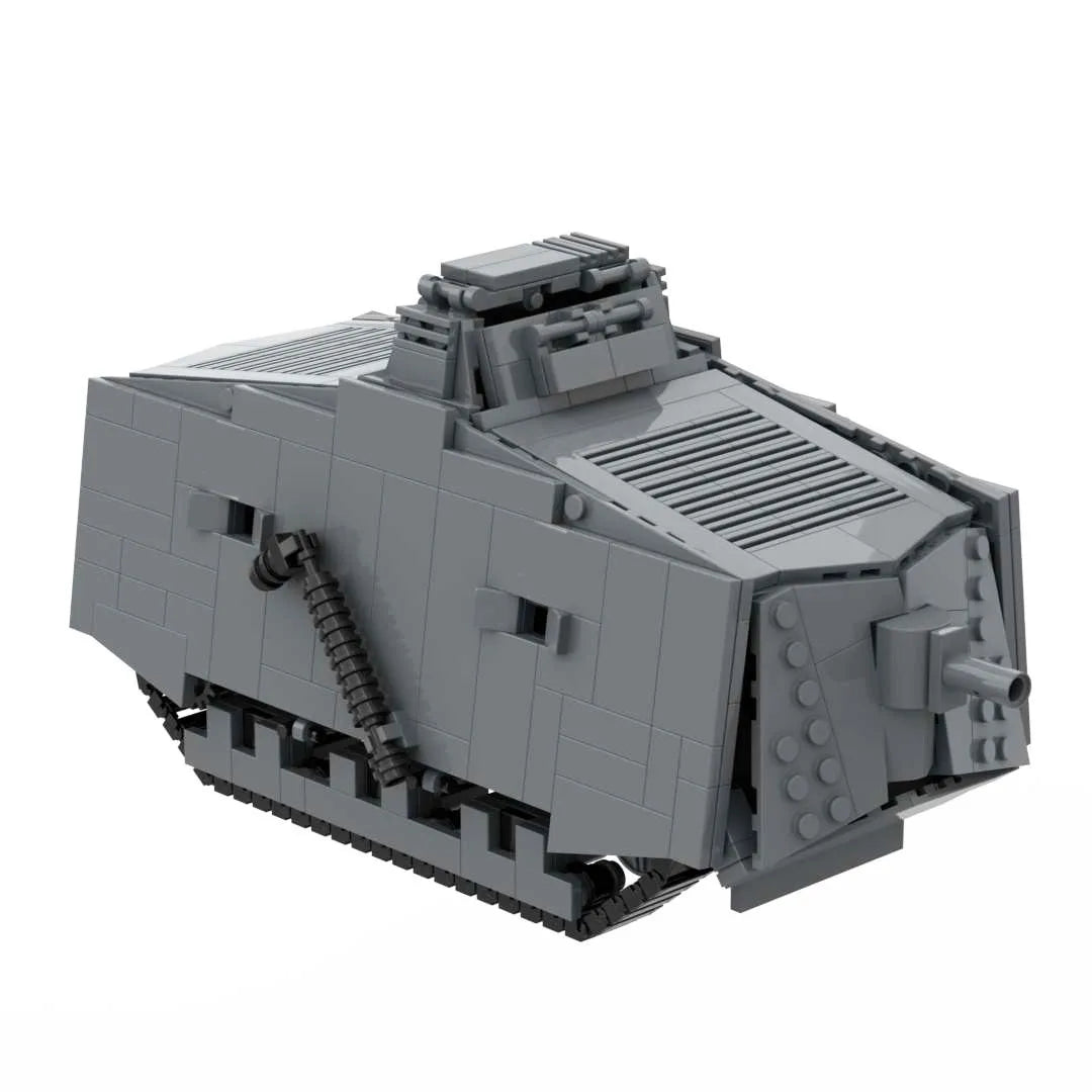 ww1 German A7V and MARK IV Heavy Tank Building Block Toy Military Vehicle Model Bricks Set