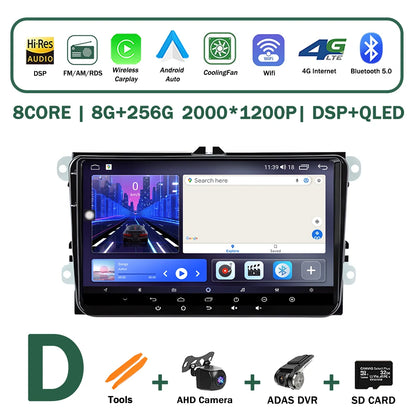 Android OS for VW Volkswagen Golf Polo Skoda Rapid Octavia Tiguan Passat Amarok Car Multimedia Video Stereo Player GPS Carplay