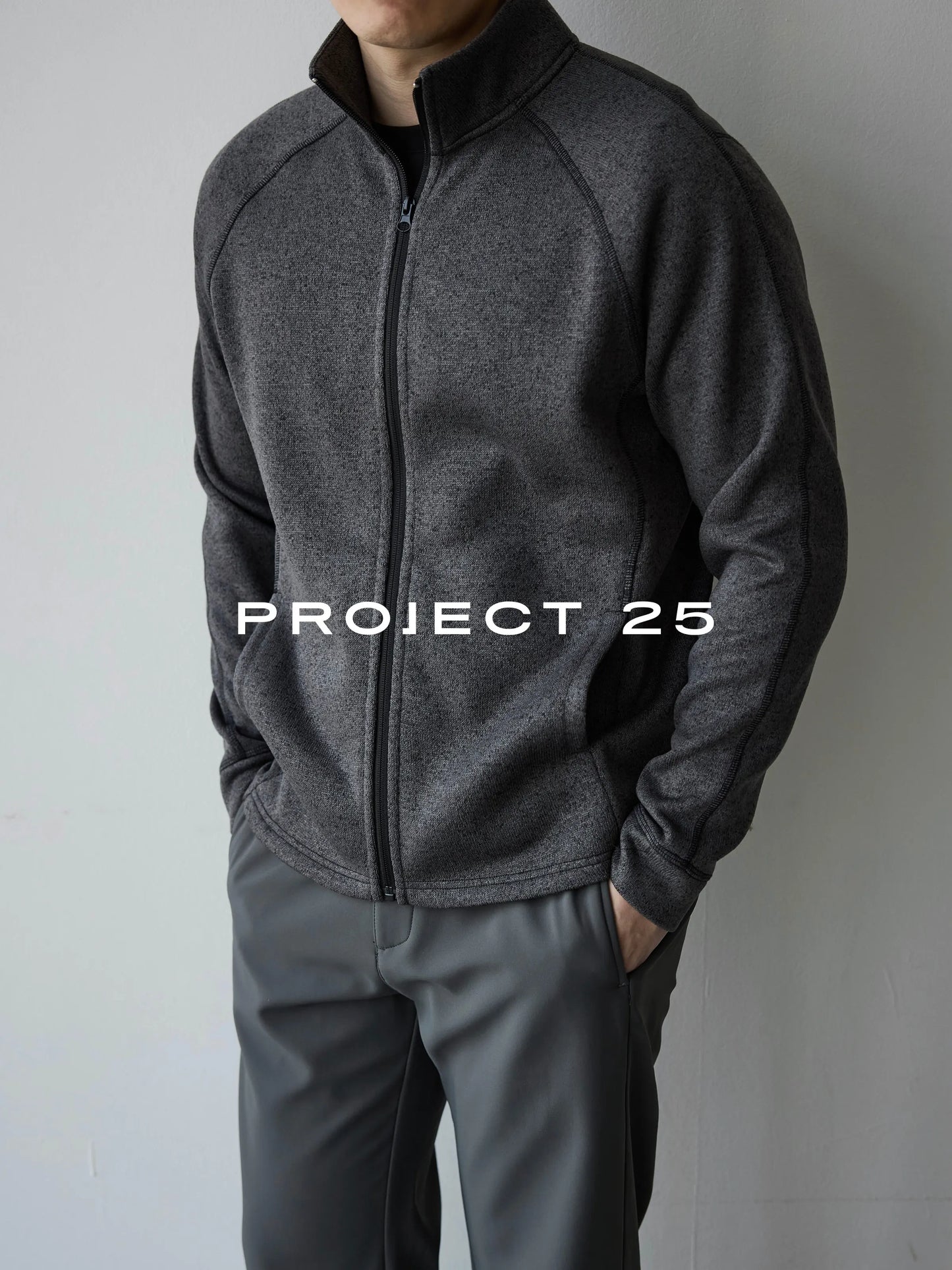PROJECT 25 Men Thermal Fleece Lined Jacket Heat Retention Warm Winter Coat Outdoor Commute Mid Layer Outerwear