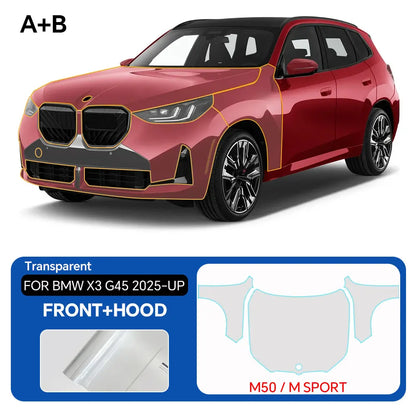 For BMW X3 G45 Sport 30 2025 Full Vehicle Clear Bra PPF Paint Protection Film 9Mil TPU Transparent Anti Scratch Car Wrap Film