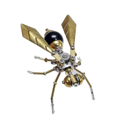 3D Cyberpunk Machinery DIY Metal Assembled Model Bee Series Insect Craft Puzzle Kit Ornament Kid Three-dimensional Creative Gift