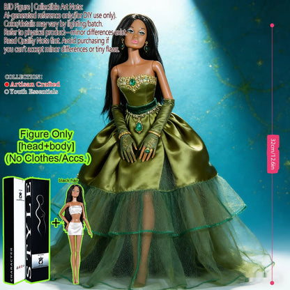 BJD MJD 1/6 Realistic Supermodel Doll 12.6 Inch Ball Jointed Articulated Posable Collectible NoClothes