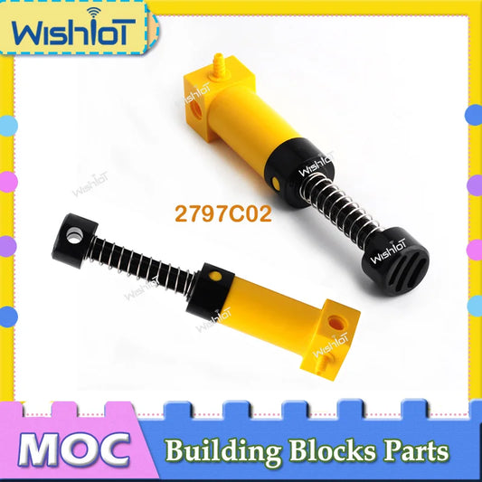 Pneumatic Spring Air Pump 2797C02 MOC Technical Blocks Parts DIY Modified Replacement Building Bricks For Cars Toys Accessories