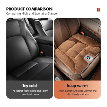For BMW 3D Flannel Car Seat Cover Winter Warm Seat Cushion Anti Slip Auto Front Chair Seat Pad E90 E60 E46 E39 F30 F10 E87 X3 X4