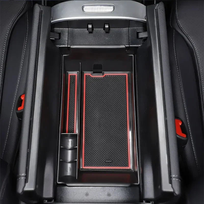 Weizhida For Mercedes Benz C Class W206 2022-2025 ABS Car Central Control Armrest Box Storage Box Cell Phone Box Car Accessories