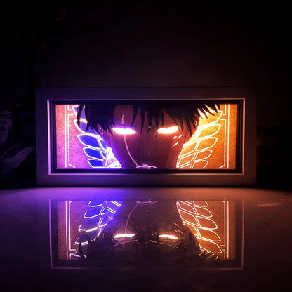 Anime Series Paper-Cut Light Room Bedroom Night Light Remote Control Colorful Light Box Atmosphere Light