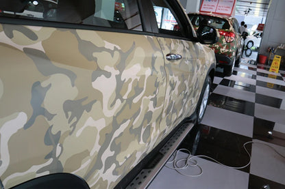 Premium Desert Camouflage Vinyl Wrap Roll Air-Release Adhesive Decal Film Sheets Car Wrapping Foil
