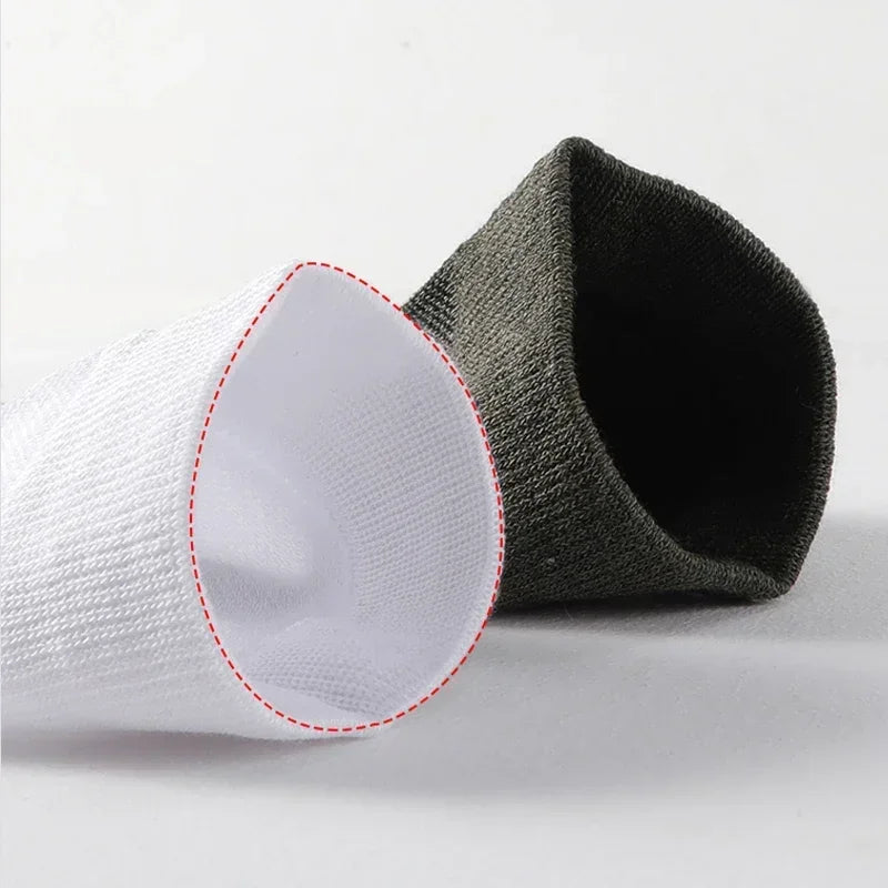 MiiOW 5 Pairs Bamboo Fiber Men Socks Antibacterial Men's Mid Tube Socks Breathable Deodorant Anti Slip Man Warm Mid-calf Socks