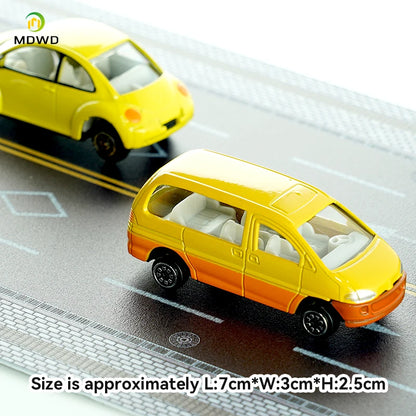 8pcs/set Scale Metal Cars 1:50 Architecture Model Building Ho Train Layout