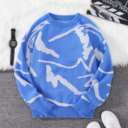 Unisex Sweaters, Casual and Comfortable with Dropped Shoulders, Autumn and Winter Knitwear, Soft Regular-Fit Long-Sleeved Crew Neck Pullovers, Suitable for Everyday Wear, Unisex Tops for Going Out, Men's Knit Pullovers