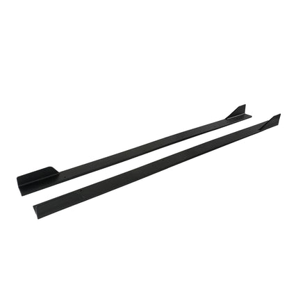 For Lexus Is300 Is350 Is500 2021-2025 A Pair of Car Side Skirt Extension Parts Accessories Matte Black Carbon Fiber Style