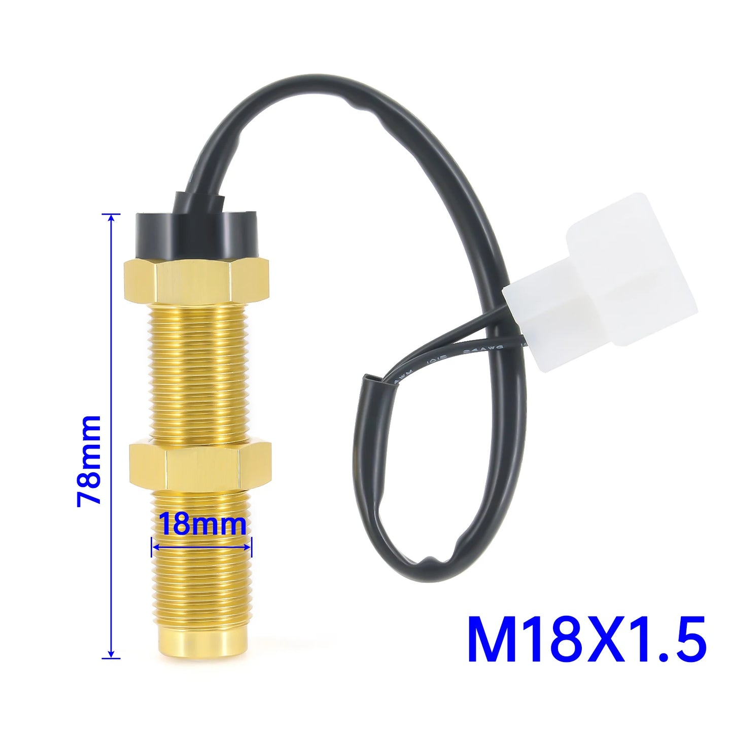 85mm Tachometer 3000RPM With Hourmeter Truck Car Boat Diesel Engine Tacho Meter RPM Gauge M18 / M16 Car Boat Tachometer Sensor