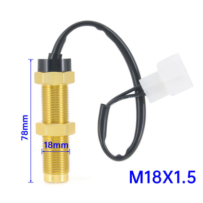85mm Tachometer 3000RPM With Hourmeter Truck Car Boat Diesel Engine Tacho Meter RPM Gauge M18 / M16 Car Boat Tachometer Sensor