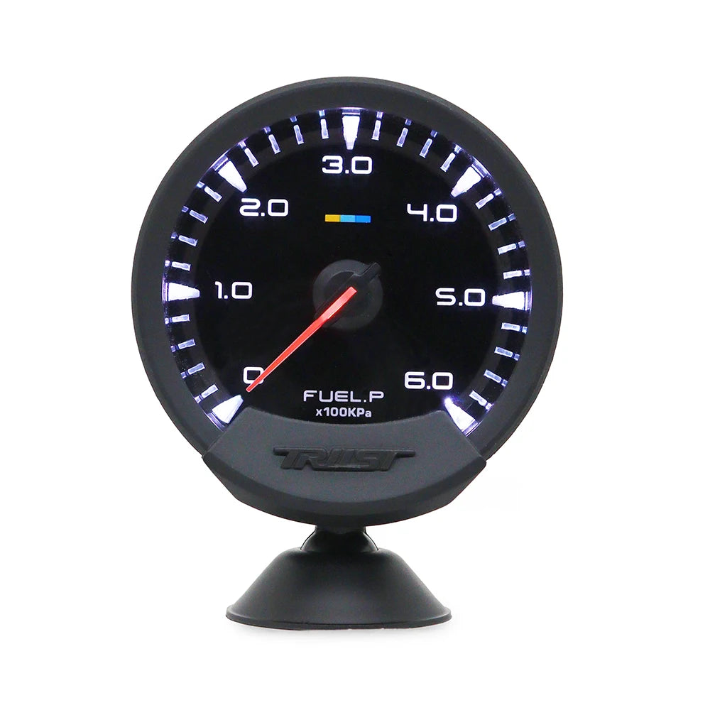 GReddi Sirius Meter Series Trust 74mm White LED Auto Gauge Volt Water Temp Oil Temp Oil Press RPM Turbo A/F Ratio Fuel Press