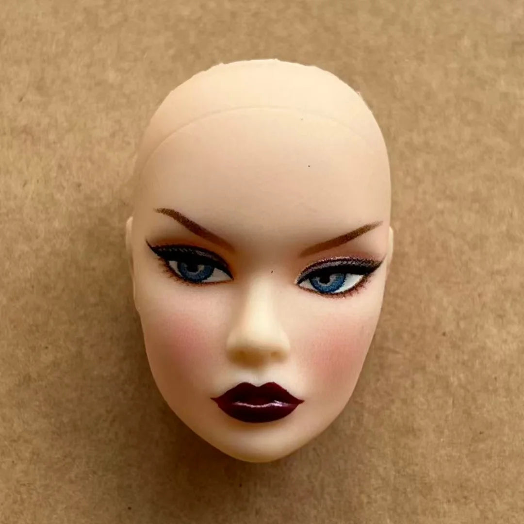 Poppy Good Makeup Head With Beige Yoga Slim Doll Body 1/6 Doll Figures Collective Toys Colorful Hair Doll Heads