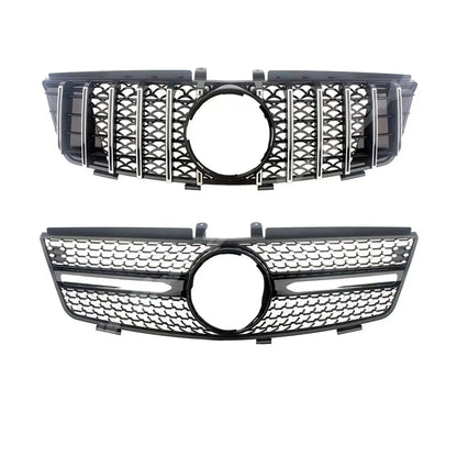 Front Mask Grille Bumper Grill Hood Mesh Modification For Mercedes Benz ML W164 2005-2011 GT Diamond Style Tuning Accessories