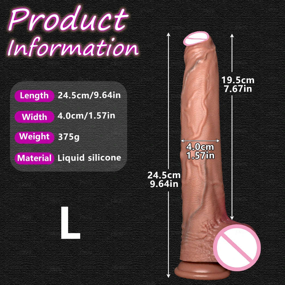 Realistic 5 Sizes Big Dildo Silicone Suction Cup Huge Penis Couples Masturbation Soft Cock Woman Man Anal Adult Sex Toy