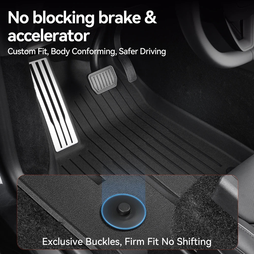 YZ For Tesla Floor Mat Model YL 2026 Car Trunk Mat Set Luggage Mat TPE waterproof Anti-Slip Set LHD&RHD  Floor Liner Mat