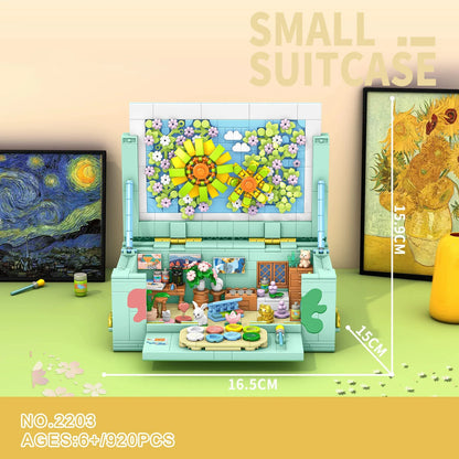 Secret Box Streetscape Mini Diamond Building Block Villa Art Studio Room Circus Building Brick City Street View Creative Toy