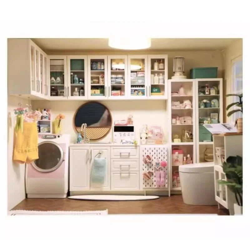 1:6 Big Doll House Model Furniture Accessories with Door Window Bjd Gsc Blyth Soldier Lol Miniatures Room Box Background Cabin