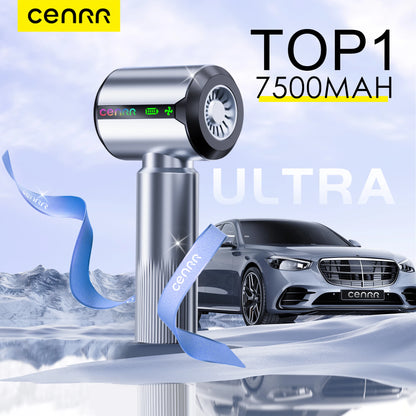 CENRR New Car Vacuum Cleaner 7500mAh Strong Suction Powerful Portable HandHeld Car Cleaner Home Gift Dust Display Lamp Air Gun