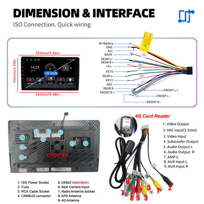 ESSGOO 7 9 10" Car Radio Android Auto Carplay Car Stereo Multimedia Player Universal WIFI GPS Autoradio Car Intelligent Systems
