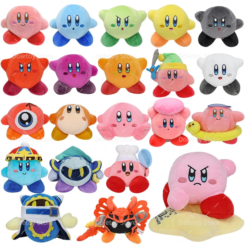 HOT Kirby Plush 25 Styles Kawaii Star Kirby Grey Ghost Kirby Pink Blue Green Red Plush Toy Cute Heart Kirby Doll Birthday Gift