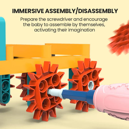 Electric Science Building Block Mechanical Gear Assembly Brick Model Interlocking Building Toy Kid Educational Birthday Gifts