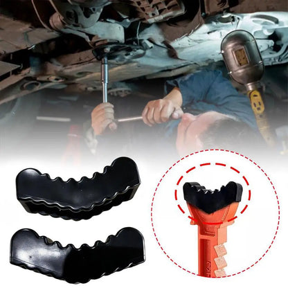 Universal Rubber Jack Pad Adapter for Car Lift Stand 2Pcs Slotted Rail Grip Pad Frame Protector Heavy Duty Auto Tool