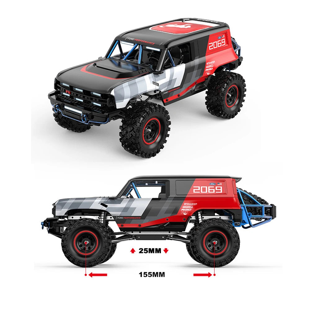 HYPER GO H18P RC Car MJX 1/18 Brushless Remote Contorl Vehicle 4WD Electric Off-road Climbing Crawler Model Truck Toys