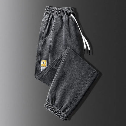 Thickened Fleece Lined Loose Fit Workwear Jeans for Men Casual Harlan Pants Multi Pockets Youth Trend Winter Construction Sit...