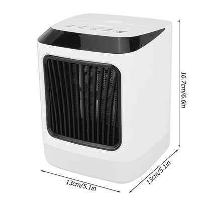 Portable Home Office Timing Electric Tabletop Fan Heater with Remote Control Electric Heater US 110-220V