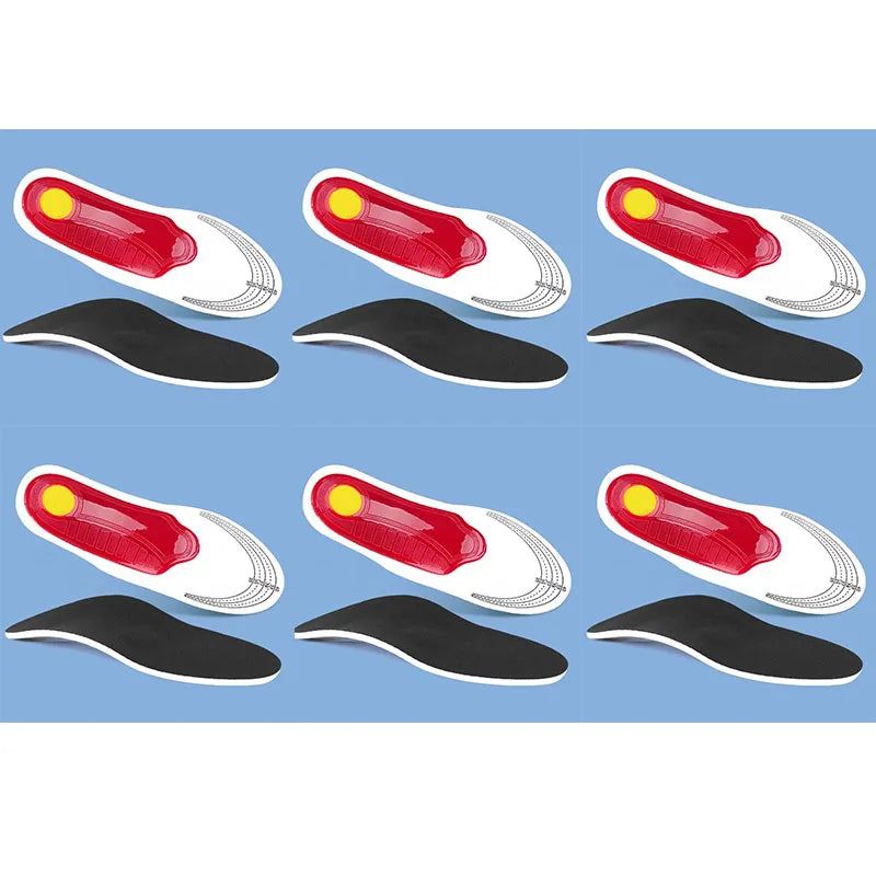 1-6Pairs Orthotic Insole High Arch Support Flatfoot Orthopedic Insoles For Feet Ease Pressure Plantar Fasciitis Pain Relief