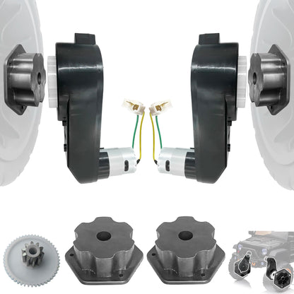 2PCS 6V 12V 24V Children Ride on Car Electric Vehicle Metal Steel Gear High Speed Motor Gearbox Engine Reducer Connector Coupler