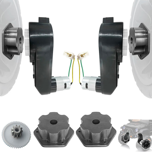 2PCS 6V 12V 24V Children Ride on Car Electric Vehicle Metal Steel Gear High Speed Motor Gearbox Engine Reducer Connector Coupler