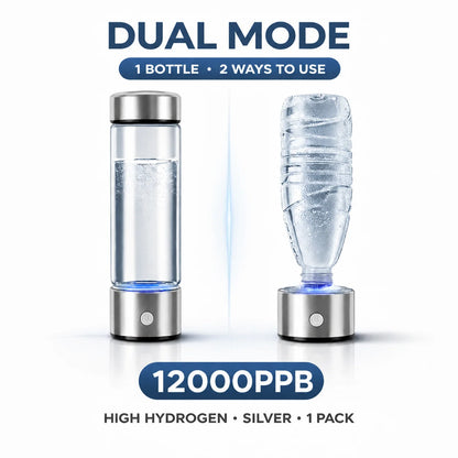 12000PPB SPE PEM Hydrogen Water Generator Bottle Portable Rechargeable Alkaline Ionizer Cup Health Drinkware for Home Travel