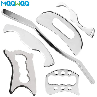 Stainless Steel Gua Sha Stick Deep Tissue Relax Cellulite Massager for Body Slimming Scraping Board Muscle Massage Relaxation