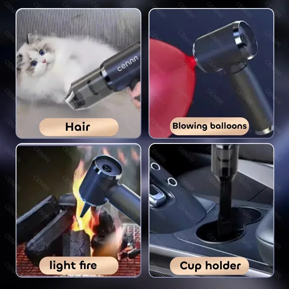 CENRR Car Vacuum Cleaner High Suction Wireless Vacuum Cleaner Cordless Vacuum Cleaner for Car High Pressure Cleaning Machine