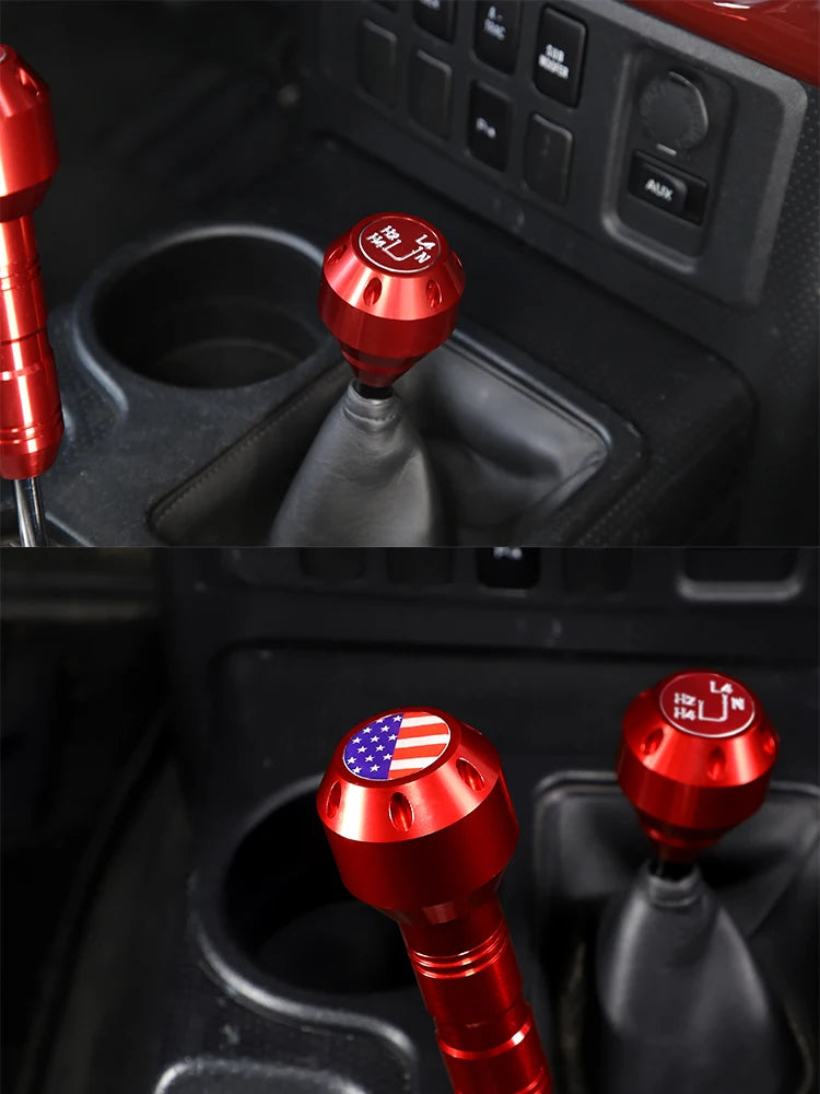 For Toyota FJ Cruiser 2007-2021 Car Gear Grip Head Shift Knob Modification Aluminum alloy interior Accessories